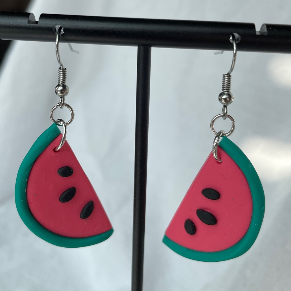 Watermelon Dangly Earrings